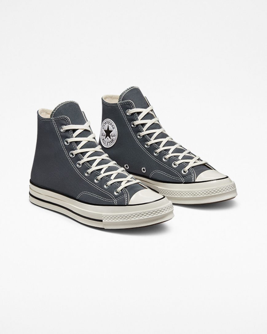 Dámské Boty Vysoké Converse Chuck 70 Vintage Platene Šedé Černé | CZ QWEA29